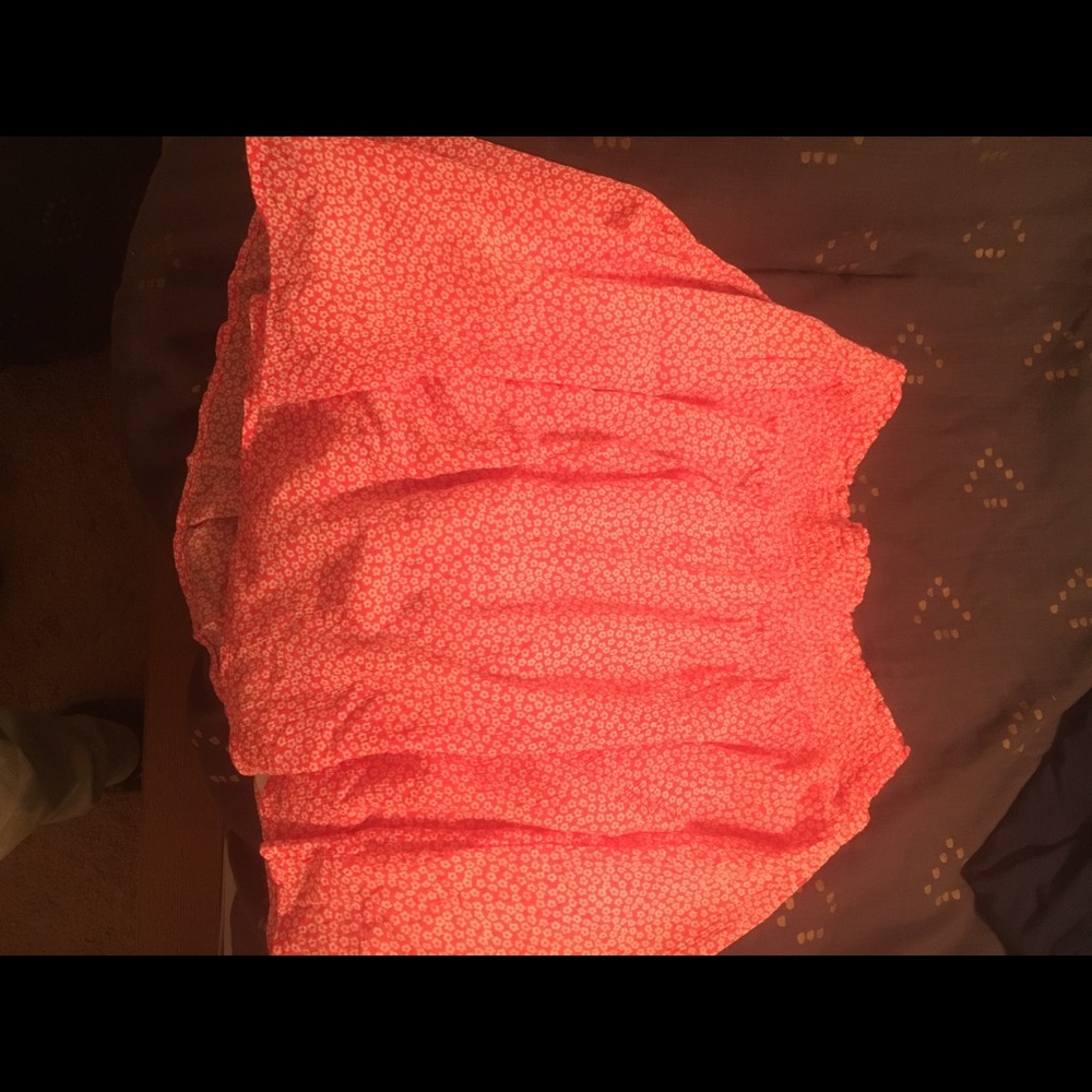 Pink flower skirt